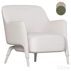Armchair in linen molteni 2