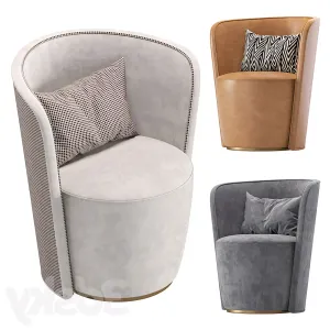 Armchair manro cazarina interiors velvet leather