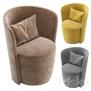 Armchair manro cazarina interiors velvet leather
