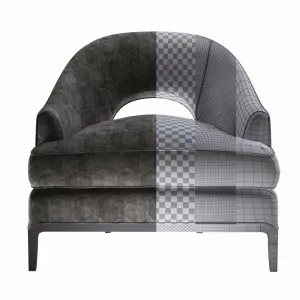 Baker carnelian lounge chair c