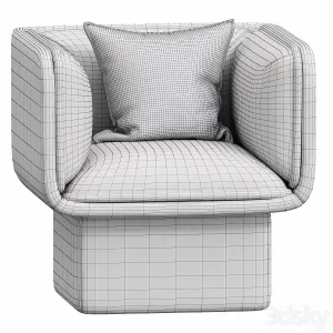 Block armchair by missana