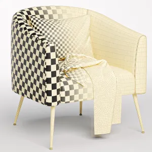 Chynia upholstered barrel chair