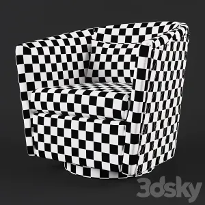 Clara swivel barrel chair