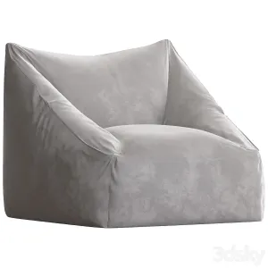 Cooper velvet bean bag chair