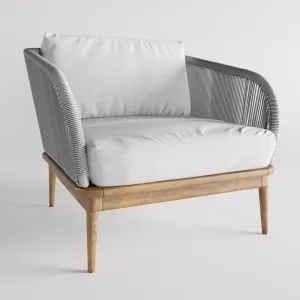 Corded weave outdoor lounge chair west elm