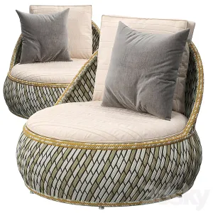 Dala lounge chair by dedon