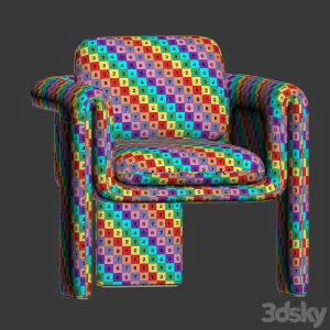 Floria velvet armchair