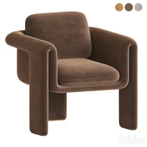 Floria velvet armchair