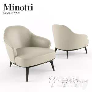 Minotti leslie armchair without armrests