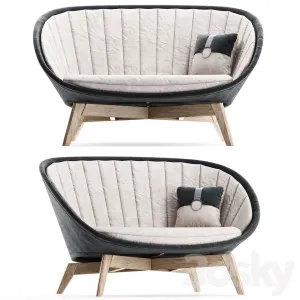 Peacock sofa cane line