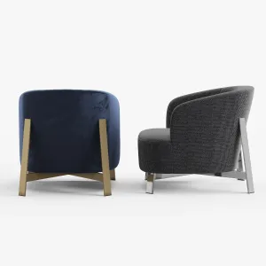 Porada copine steel armchair