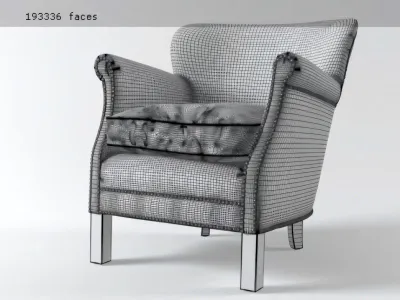 Professor s leather chair with nailheads