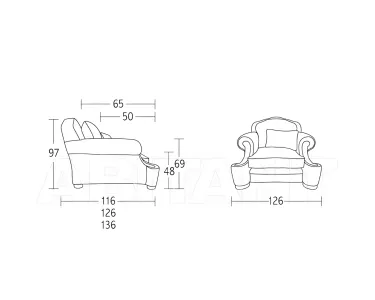 Armchair palais royal siwa