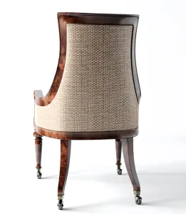 Chair classic brown velour