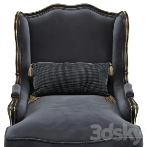 Louis xv bergere wing armchair