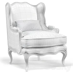 Louis xv bergere wing armchair