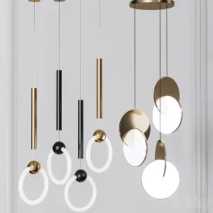 Four Pendant Lights amazing set 3