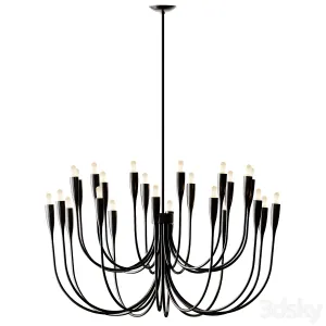 Liona Brass Candelabra Chandelier Light 2