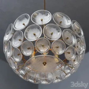 West elm Glass Disc Chandelier