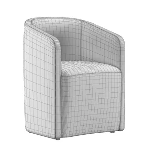 AURELIE BARRELBACK FABRIC ARMCHAIR