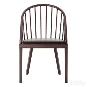 CB Comb Blackened Wood Dining Chair