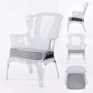 Polycarbonate Modern Accent Chair