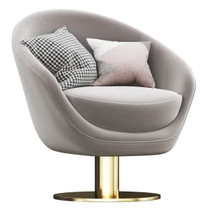 Tonda swivel armchair