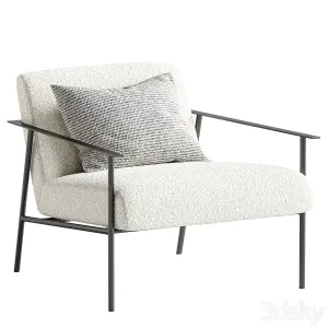Tracy Fabric Lounge Chair Beige