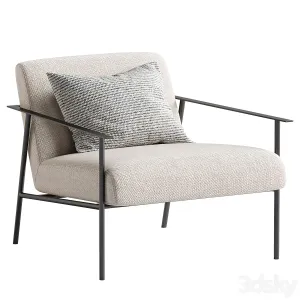 Tracy Fabric Lounge Chair Beige