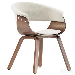 Walnut Wood Modern Dining Chair