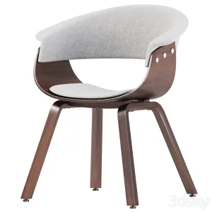 Walnut Wood Modern Dining Chair