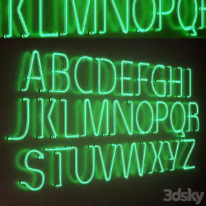 Light Modules Set Neon Alphabet
