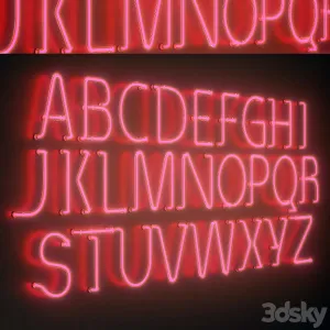Light Modules Set Neon Alphabet