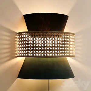 Wicker Rattan Wall Lamp DOLKIE