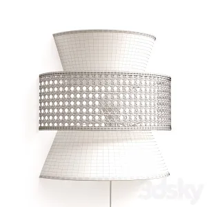 Wicker Rattan Wall Lamp DOLKIE