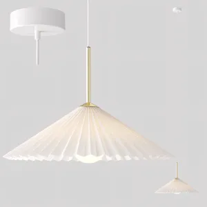 H M Home Pendant Lamp with Pleated Shade
