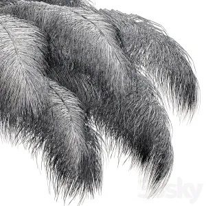 Ostrich Feather Chandelier