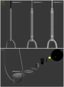 Pendant Lamp Loop Brass