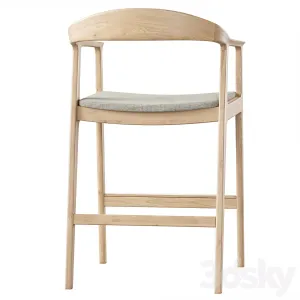 Barolo Semi Bar Chair by Deephouse