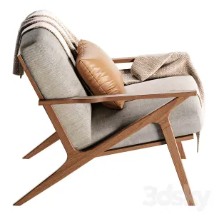 Cavett Wood Frame Accent Chair