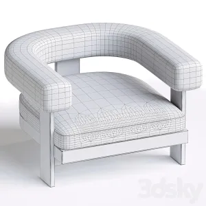 Glass Arm Chair