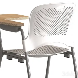 Herman Miller Caper Stacking Chair With Table
