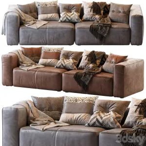 D Cello Taos Brown Right Arm Corner Sectional
