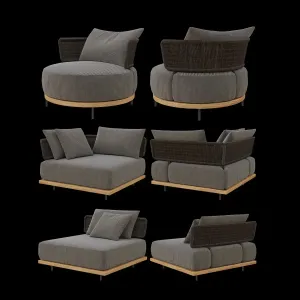 Set of Minotti Quadrado Furniture