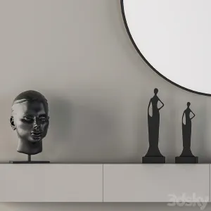 Hallway Gray Wood Set