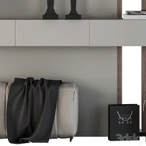 Hallway Gray Wood Set