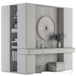 Hallway Wardrobe White Wood Entrance