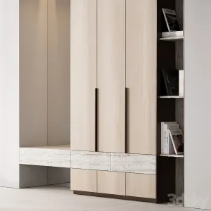 Hallway Zone Minimal Wood Japandi