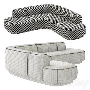 BO HIGH Sofa by Piet Boon