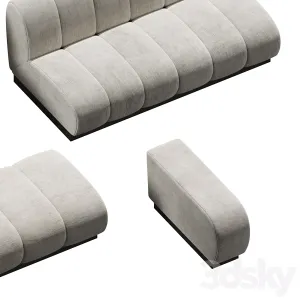 Collection of Sofas Biscuit Sectional from Vladimir Kagan